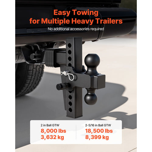 Adjustable Trailer Hitch Ball Mount