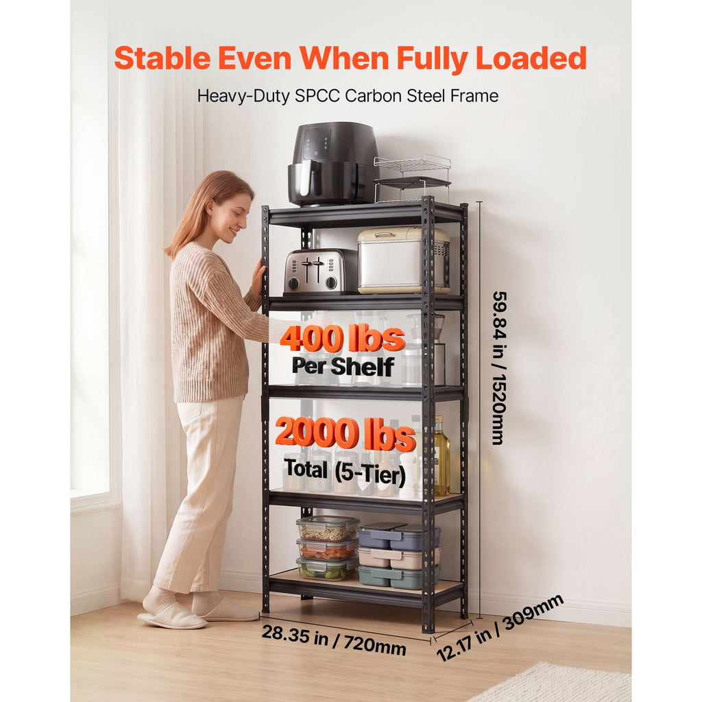 Adjustable Metal Storage Shelving for Home & Garage